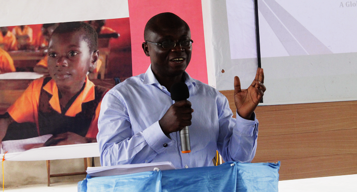 Mr Prosper Kwasi Nyavor addressing participants at the ceremony. Picture: EDNA ADU-SERWAA Mr Prosper Kwasi Nyavor addressing participants at the ceremony. Picture: EDNA ADU-SERWAA